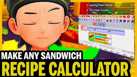 pokemon scarlet and violet sandwich calculator|Sandwich Calculator .